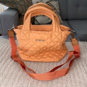 MZ Wallace Quilted Crossbody Bag in Orange